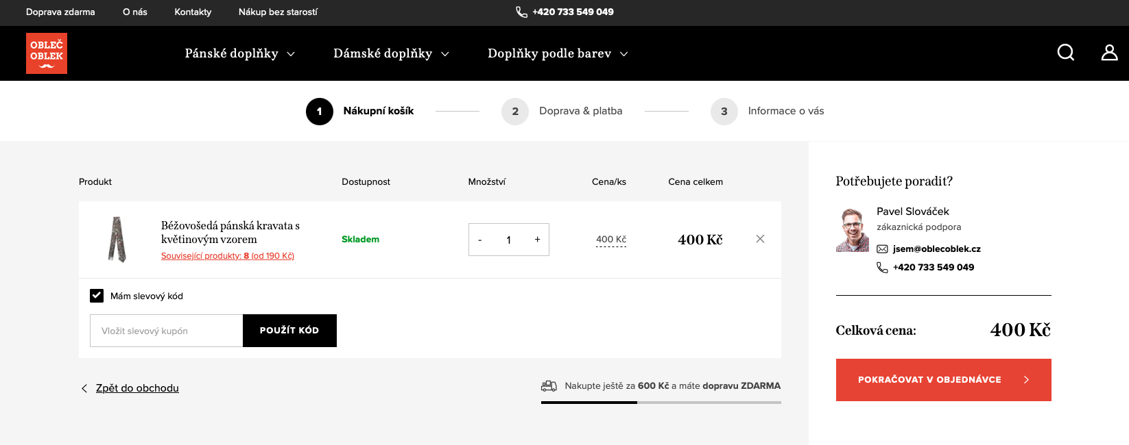 jak uplatnit slevu obleč oblek